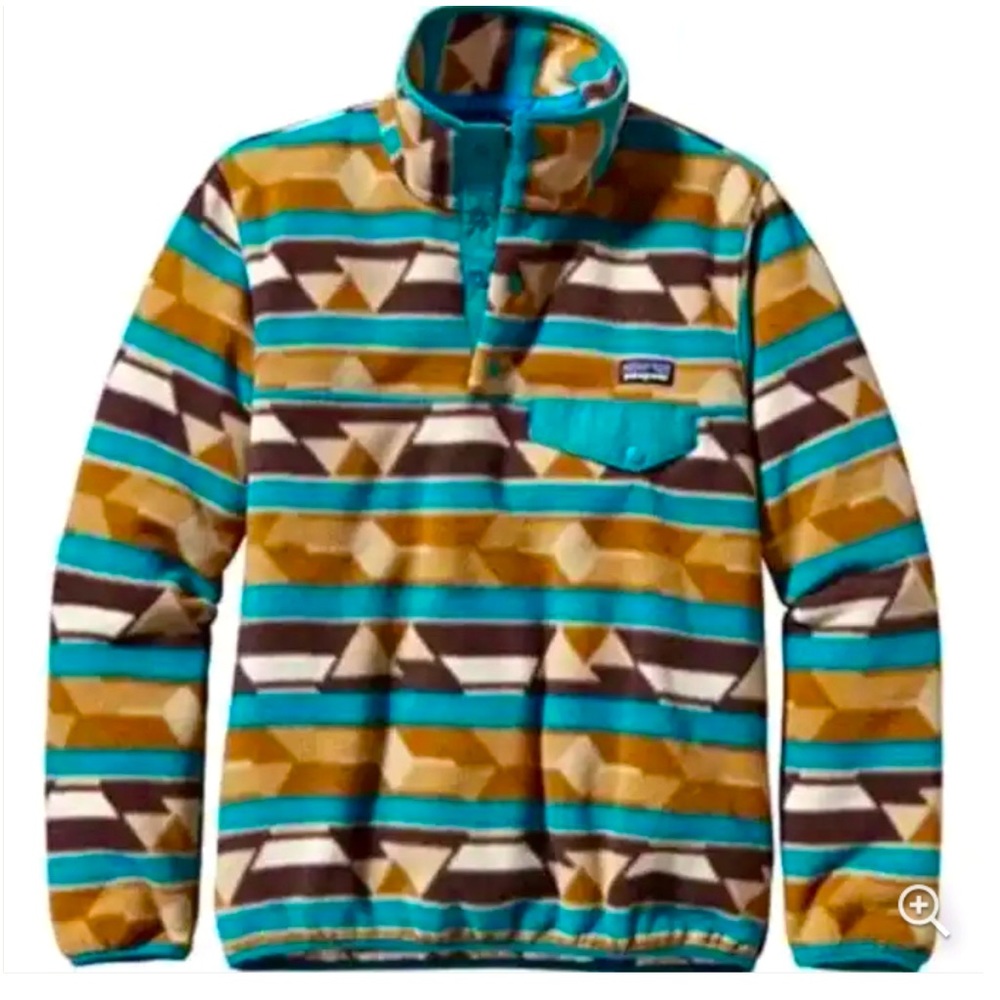 Patagonia Snap-T Pullover Women’s XL, great conduction & discontinued pattern